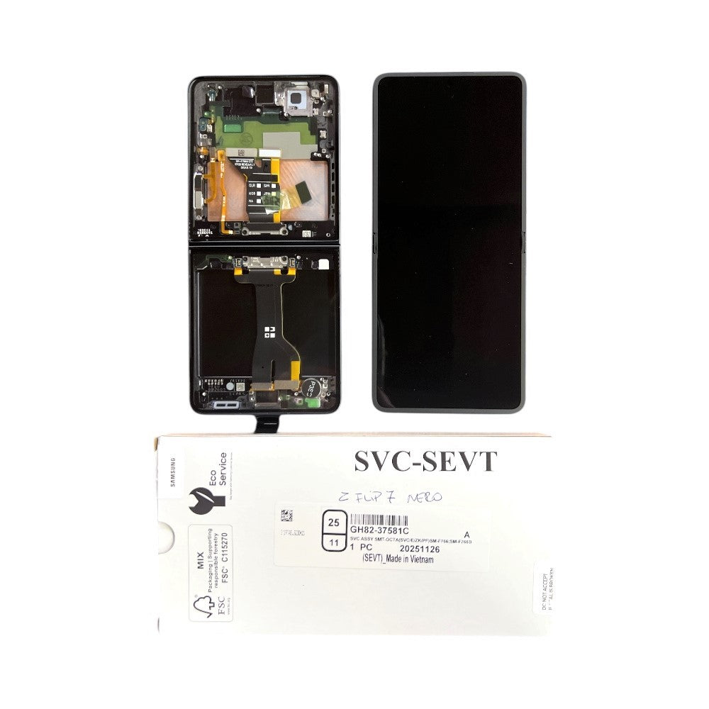 GALAXY Z FLIP 7 2025 LCD SERVICE ACK BLACK